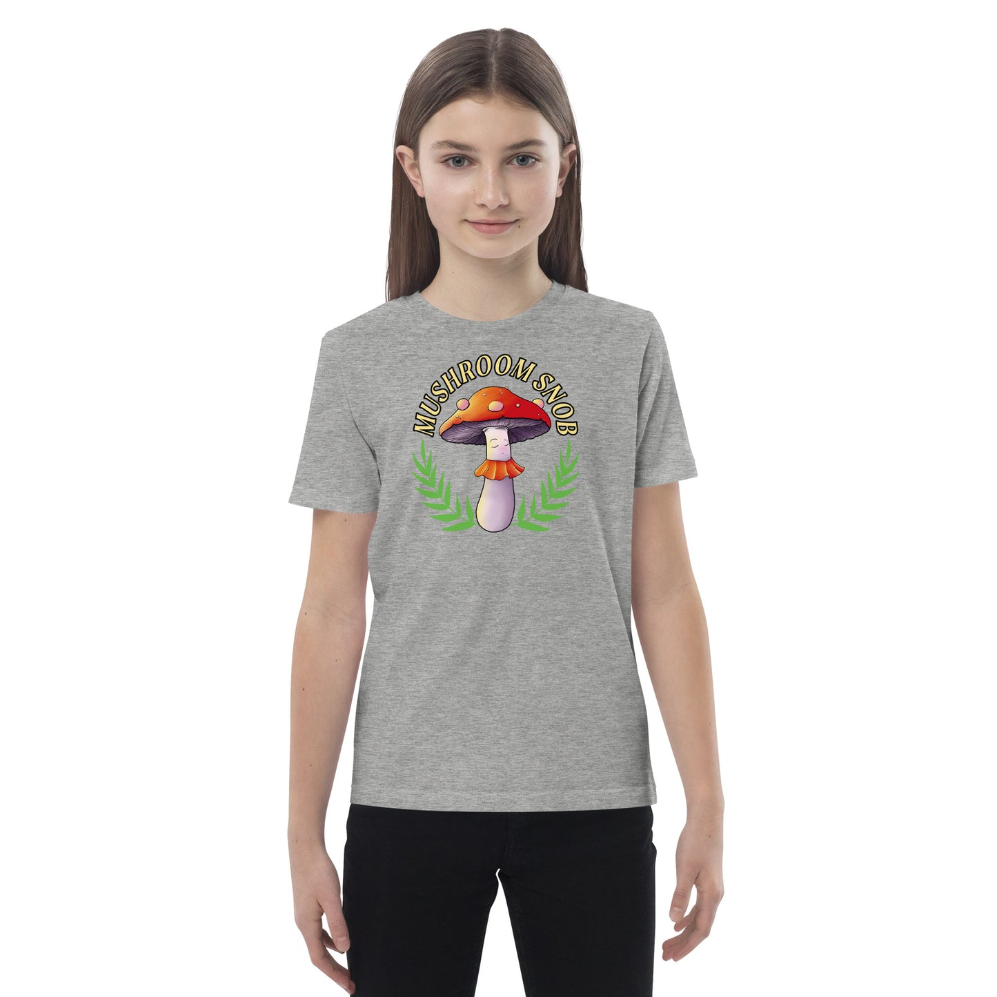 Mushroom Snob- Organic cotton kids t-shirt