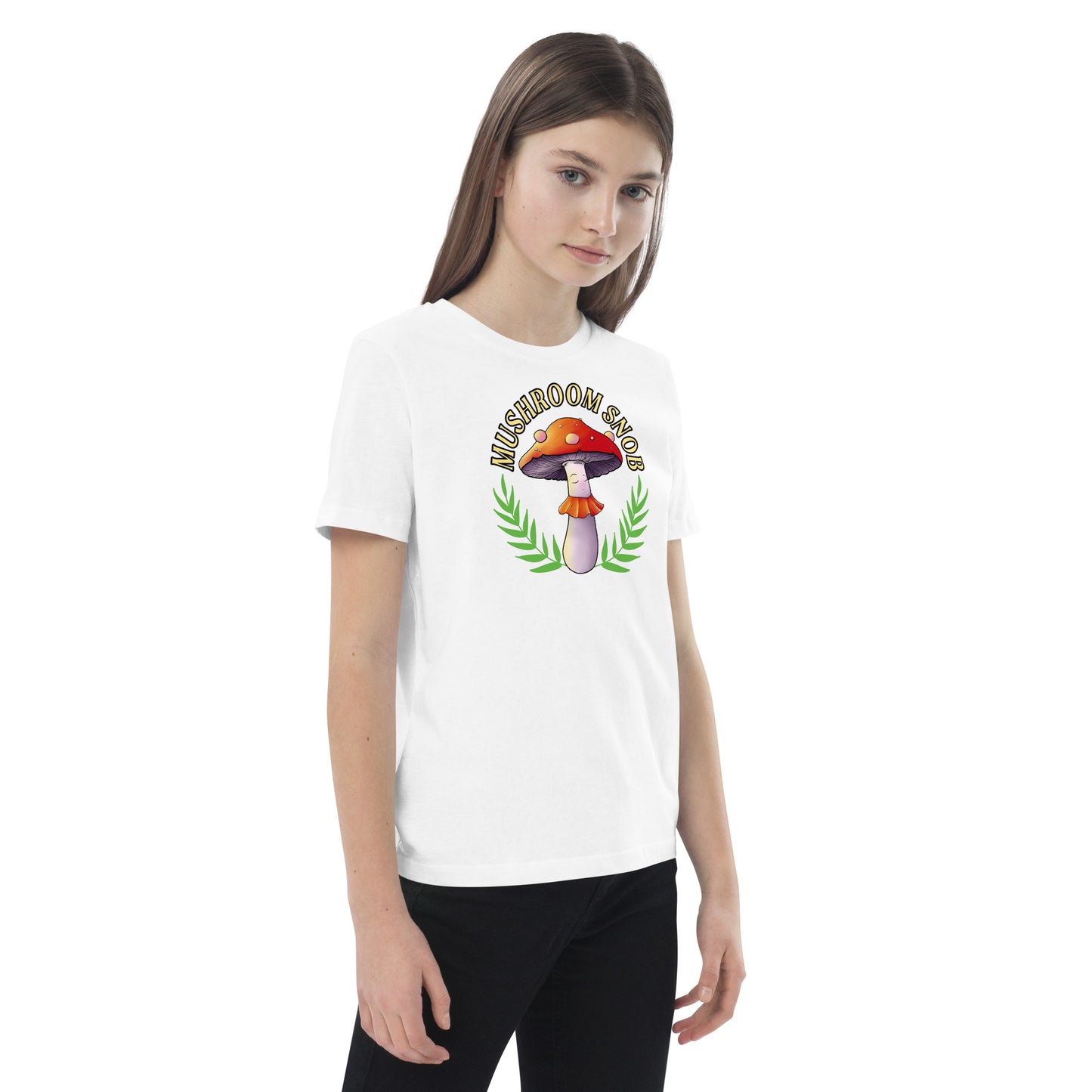 Mushroom Snob- Organic cotton kids t-shirt